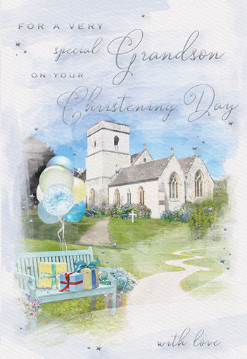 Picture of GRANDSON ON YOUR CHRISTENING DAY CARD